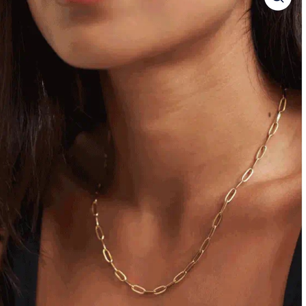 Roum 14K Vermeil Paperclip Necklace